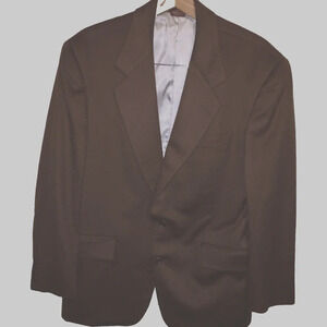Nordstrom Blazer Mens Brown Sport Coat Jacket Suit Coat 100% Wool